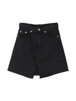 MM6 Maison Margiela Kids jupe évasée en jean - Noir