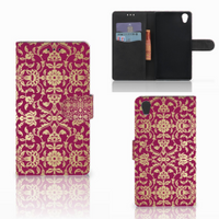 Wallet Case Sony Xperia L1 Barok Pink - thumbnail