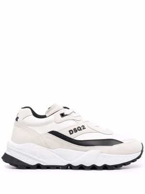 DSQUARED2 baskets à logo imprimé - Blanc