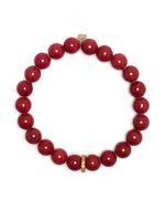 Sydney Evan bracelet en or 14ct serti de jade et de saphirs - Rouge