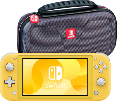 Nintendo Switch Lite Geel + Bigben Beschermtas Nintendo Switch Lite Geel + Bigben Beschermtas