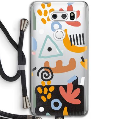 Abstract: LG V30 Transparant Hoesje met koord
