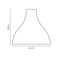 Home sweet home stratis lampenkap 25 mat zwart