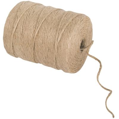 Jute garen/draad - naturel - op spoel - 280 meter x 3,5 mm - Creatief hobbytouw / deco