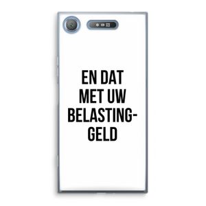 Belastinggeld: Sony Xperia XZ1 Transparant Hoesje