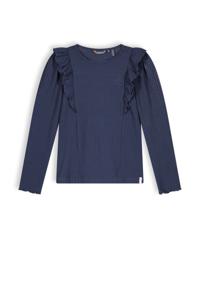 NoNo Meisjes shirt jersey rib - Keo - Navy blauw