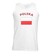 Witte heren tanktop Polen