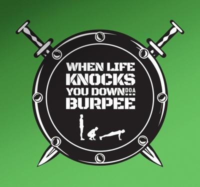 Muursticker Burpee