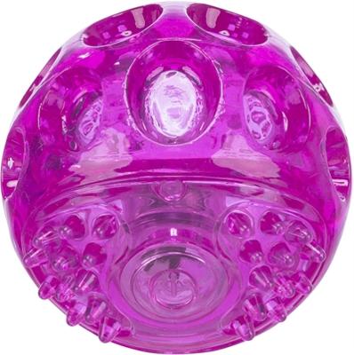 Trixie knipperbal zonder geluid drijvend tpr roze
