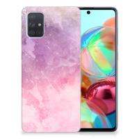 Smartphone hoesje Samsung Galaxy A71 Pink Purple Paint