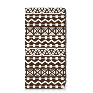 Samsung Galaxy A52 Hoesje met Magneet Aztec Brown