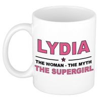 Lydia The woman, The myth the supergirl cadeau koffie mok / thee beker 300 ml