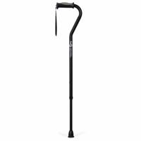 Wandelstok met Offset handvat | Kies uw kleur : Zwart | Hugo