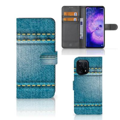 OPPO Find X5 | Wallet Case | met Pasjes | Jeans