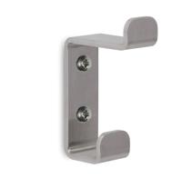 LIROdesign kapstokhaak dubbel RVS - per stuk