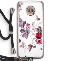 Mooie bloemen: Motorola Moto G6 Transparant Hoesje met koord