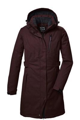 Killtec KOW 303 Parka Jas Dames Dark Wine Red 36