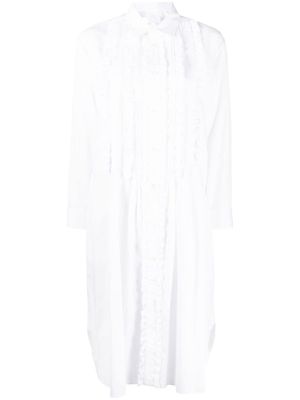 Comme des Garçons TAO chemise à volants - Blanc