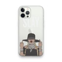 Slay All Day: iPhone 12 Pro Max Transparant Hoesje