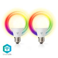 SmartLife Multicolour Lamp | Wi-Fi | E27 | 806 lm | 9 W | RGB + Instelbaar Wit | Android / IOS | Peer