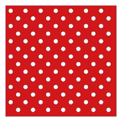 Ambiente Servetten - rood met witte stippen - 20x stuks - Spaans