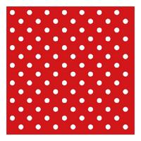 Ambiente Servetten - rood met witte stippen - 20x stuks - Spaans