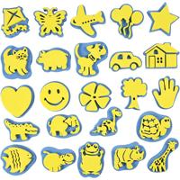 Creativ Company Foam stempels, h: 6-8 cm, b: 6-8 cm, 24 stuk/ 1 doos