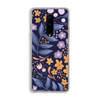 Flowers with blue leaves: OnePlus 8 Transparant Hoesje
