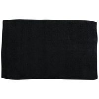 MSV Badkamerkleedje/badmat voor op de vloer - zwart - 45 x 70 cm - Badmatjes - thumbnail