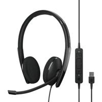 EPOS On Ear headset Telefoon Kabel Stereo Zwart Noise Cancelling Volumeregeling, Microfoon uitschakelbaar (mute)