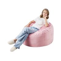 VEVOR Bean Bag Zitkussen Bean Bag Gamer Kussen Fauteuil Roze 89x89x56cm Verwijderbaar