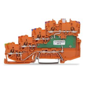 WAGO 2000-5477/1102-953 Vieraderige initiatorklem 7 mm Push-In-klem Oranje 15 stuk(s)