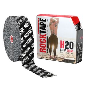 RockTape H2O (5cm x 32m) zwart logo