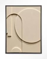 Urban Cotton Wandkleed 'Siaa 3' 80 x 110cm in Floating Frame - black
