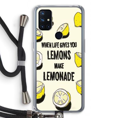 Lemonade: OnePlus Nord N10 5G Transparant Hoesje met koord