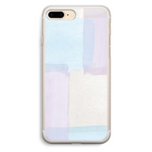 Square pastel: iPhone 7 Plus Transparant Hoesje