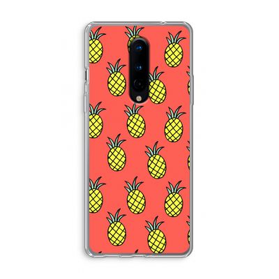 Ananas: OnePlus 8 Transparant Hoesje