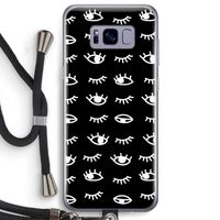 Eye pattern #3: Samsung Galaxy S8 Plus Transparant Hoesje met koord