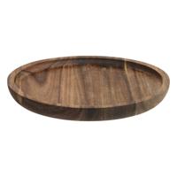 Secret de gourmet Serveerplank - acacia hout - D20 cm - rond - borrelplank