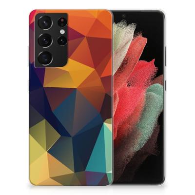 Samsung Galaxy S21 Ultra | TPU Hoesje | Polygon Color