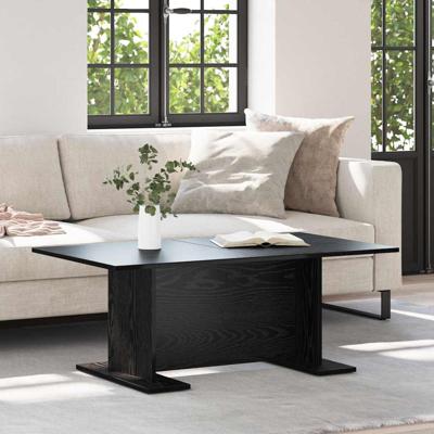 Salontafel Anders Zwart eiken 103,5 x 60 x 40 cm Bewerkt hout