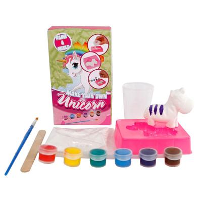 Merkloos / Sans Marque Schilder je eigen gips eenhoorn