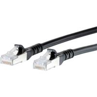 Metz Connect 1308455000-E RJ45 Netwerkkabel, patchkabel CAT 6A S/FTP 5.00 m Zwart Snagless 1 stuk(s)