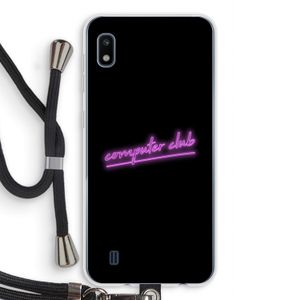 Vice Black: Samsung Galaxy A10 Transparant Hoesje met koord