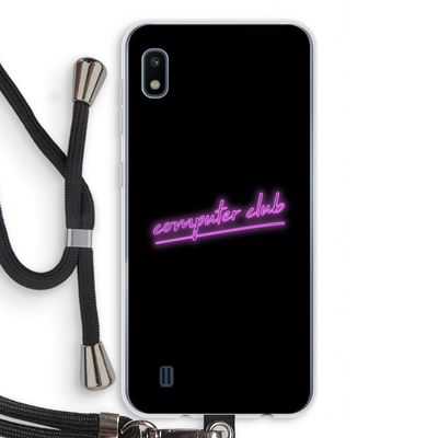 Vice Black: Samsung Galaxy A10 Transparant Hoesje met koord
