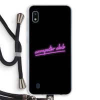 Vice Black: Samsung Galaxy A10 Transparant Hoesje met koord