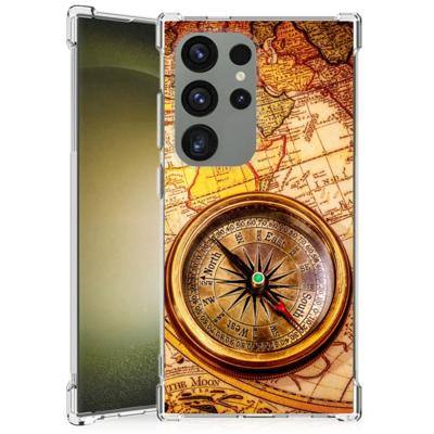Samsung Galaxy S24 Ultra Telefoonhoesje met valbescherming Kompas Samsung Galaxy S24 Ultra Telefoonhoesje met valbescherming Kompas