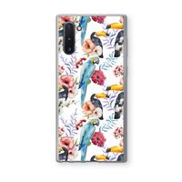 Bloemen tukan: Samsung Galaxy Note 10 Transparant Hoesje