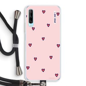 Hartjes: Huawei P Smart Pro Transparant Hoesje met koord