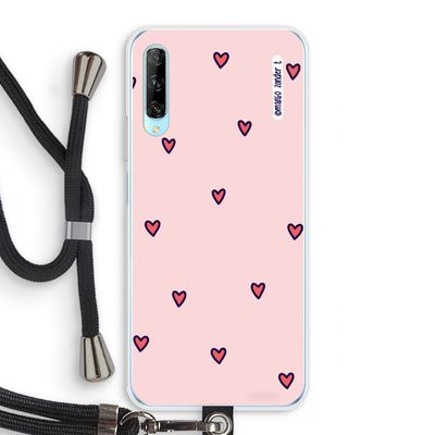 Hartjes: Huawei P Smart Pro Transparant Hoesje met koord